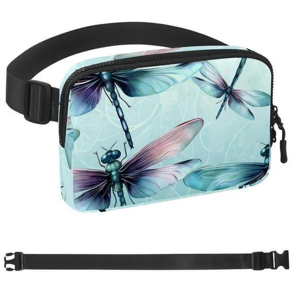 Dragonfly Waist Pack for Running Fanny Pack for Women and Men Crossbody Belt Bag Bum Bag with Adjustable Strap for Sports
