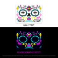 thumbnail image 1 of Pegatinas de tatuaje fluorescentes faciales de Halloween, pegatinas desechables divertidas de tatuaje de calavera para Festival, Fiesta, maquillaje, tatuaje Gao Jinjia LED, 1 of 2