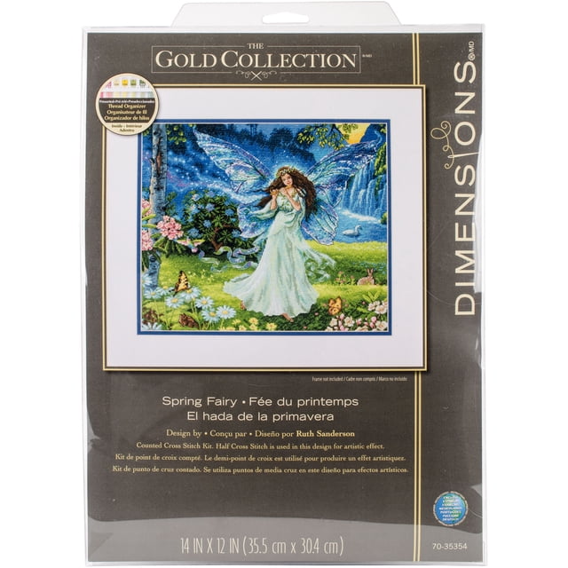 Dimensions Gold Collection Counted Cross Stitch Kit 14"X12"-Spring Fairy (16 Count)