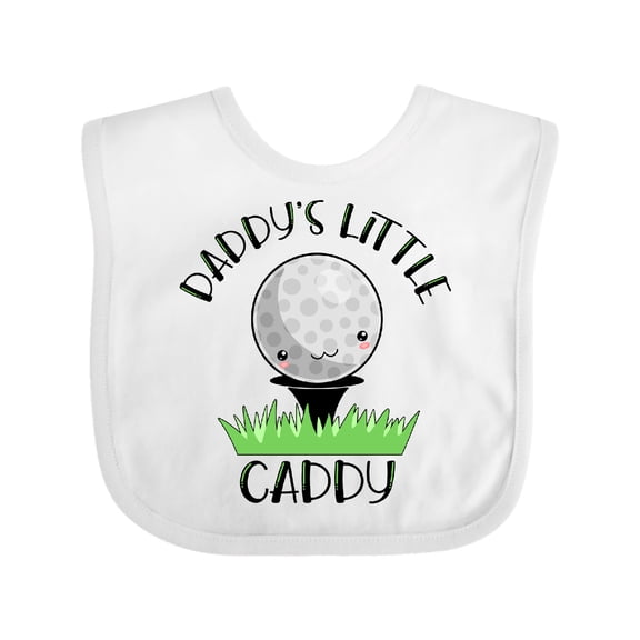 Inktastic Daddy's Little Caddy Cute Golf Ball Boys or Girls Baby Bib