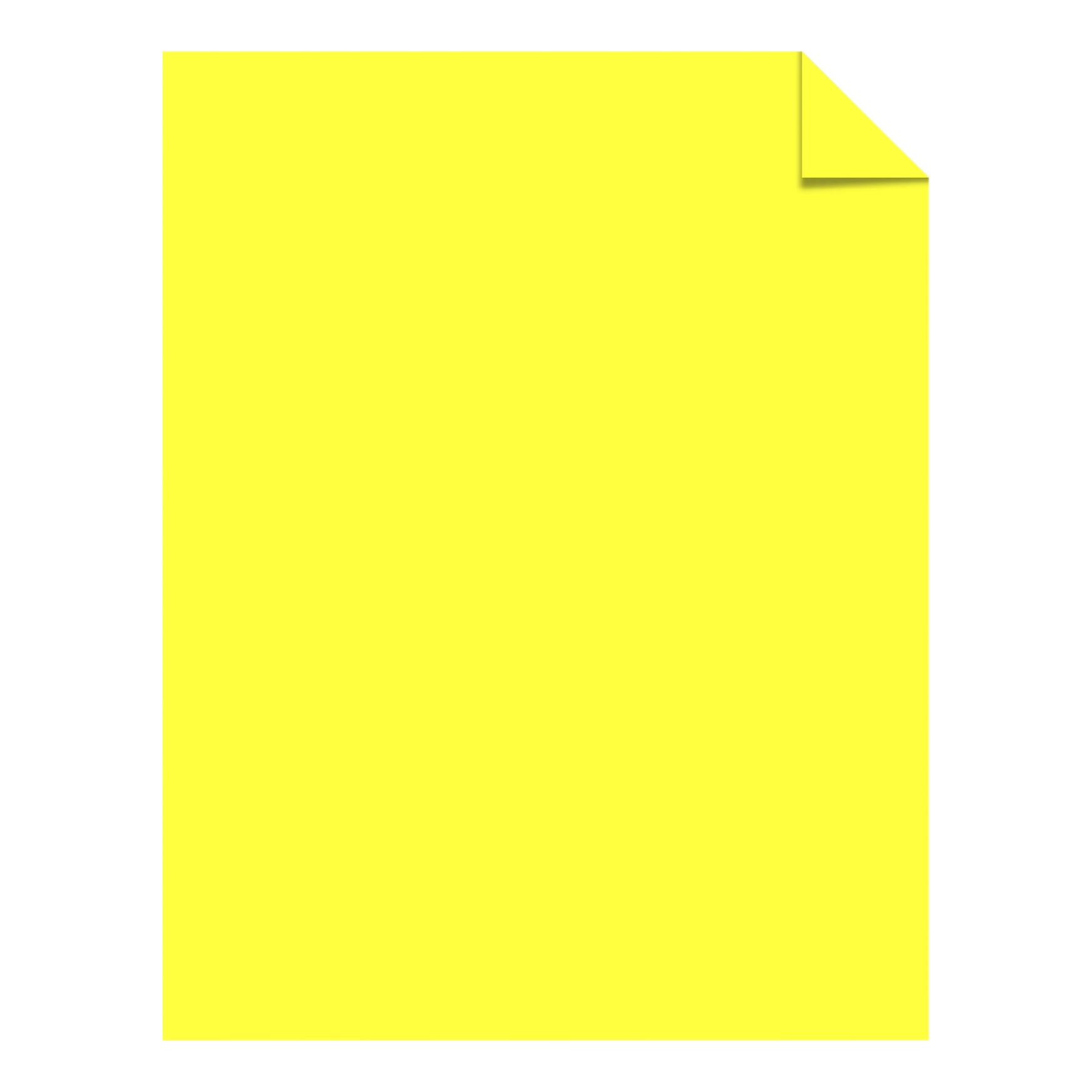 Astrobrights Card Stock Pack, Lift-Off Lemon Yellow, 8.5
