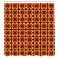 thumbnail image 2 of Ambesonne Vintage 70's Shower Curtain, Classic Retro Circles, 69"Wx70"L, Redbrown Orange and Mustard, 2 of 4