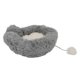 thumbnail image 1 of Cat Bed 2 Section Design Anti Slip Bottom Soft Comfortable Keep Warm Grey Plush Kennel for Home Pet Shop L, 1 of 1