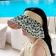 thumbnail image 5 of Sombrero de 56-58cm de circunferencia para mujer, sombrilla antiultravioleta de verano, sombrero protector solar, cubierta superior vacía, sombrero para el sol para la cara, sombrero para exteriores, 5 of 5