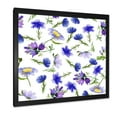 thumbnail image 2 of Designart 'Blue Wildflowers With Leaves III' Traditional Framed Art Print, 2 of 4