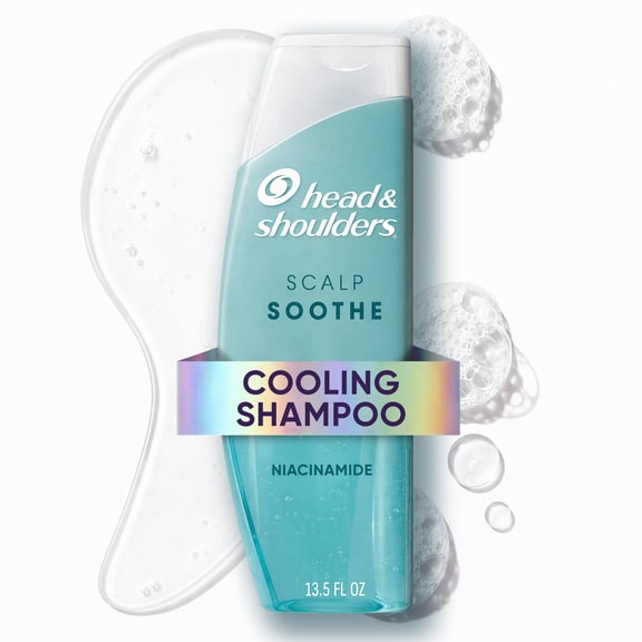 Head & Shoulders Scalp Soothe Anti-Dandruff Cooling Shampoo, with Niacinamide, 13.5 fl oz