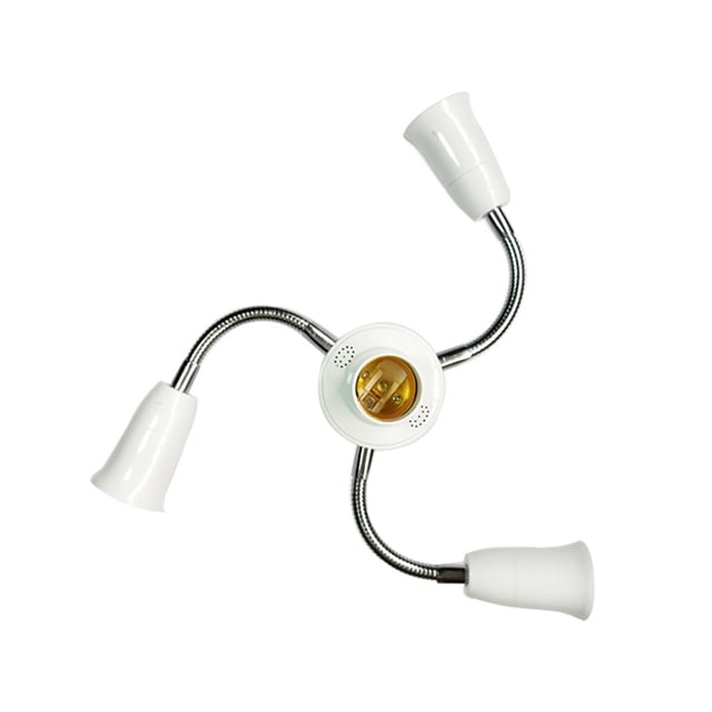 Bearachild Toma de luz E27, divisor de Base, soporte de bombillas, adaptador convertidor, pieza de repuesto para reparación, hogar, interior y Iluminación novedosa 4 cabezas
