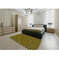 thumbnail image 4 of Ahgly Company Indoor Rectangle Patterned Bee Yellow Area Rugs, 4' x 6', 4 of 6