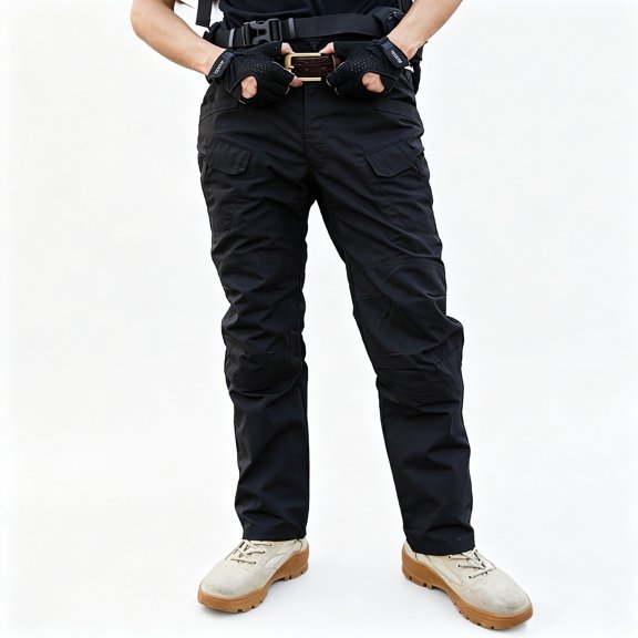 Men Tapered Utility Cargo Pants Stretch Breathable Ripstop 6 Pocket All Terrain Pants S-XXL