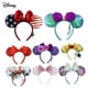 thumbnail image 2 of Diadema con lazos grandes de Disney, princesa sirena, Minnie, orejas, lazos de lentejuelas, disfraz de orejas, diadema, Cosplay, diadema de felpa para adultos/niños, regalo Gao Jinjia LED, 2 of 2