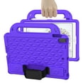 thumbnail image 4 of Kids Friendly Handle Case for iPad 9th/ 8th/ 7th Generation, Case for iPad 10.2-Inch 2021/ 2020/ 2019 with Kickstand Hand/ Shoulder Strap Heavy Duty Protection Tablet Case Cover, Purple, 4 of 4