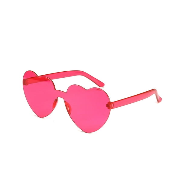 Minnieouse Gafas de sol con forma de corazón de melocotón, antiquemaduras, gafas bonitas, gafas Retro de ojo de gato, gafas irregulares Lentes Rosado