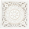 thumbnail image 5 of Northlight Set of 2 Antique White Square Stackable Nesting Side Table and Stool 16", 5 of 6