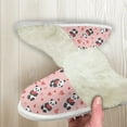 thumbnail image 4 of Psesaysky Cute Panda Print Cotton Slippers Winter Indoor Fuzzy Slippers Cotton Slippers with Flannel Fur Edge, 4 of 8