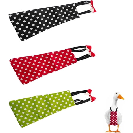 Duck & Chicken Diapers 3-Pack, Reusable Adjustable Poultry Diaper Covers for Indoor Pet Ducks and Chickens