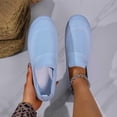 thumbnail image 7 of Dweltoz Women's Walking Shoes Slip on Non Slip Mesh Gym Sneaker Comfortable Casual Athletic Platform Sneaker with Arch Support,Sky Blue 40, 7 of 7