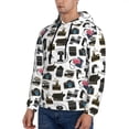thumbnail image 3 of Honeii Cool Camera Pattern Mens Hoodies Men's Loose Sleeve Sweatshirt,Pullover Hooded Sweatshirt for Men,Essentials Hoodie-Large, 3 of 7