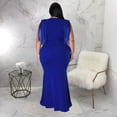 thumbnail image 6 of AURA Women Plus Size V Neck Bodycon Maxi Dress Sleeveless Elegant Party Dress, 6 of 7