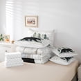 thumbnail image 5 of Feelyou Farmhouse Bear Print Bedding Comforter Set 7 Pieces, Woodland Animal Full Bedding Set, Teens Boys Girls Kids Fitted Sheet Flat Sheet, Luxury Bedroom Decor, 5 of 7