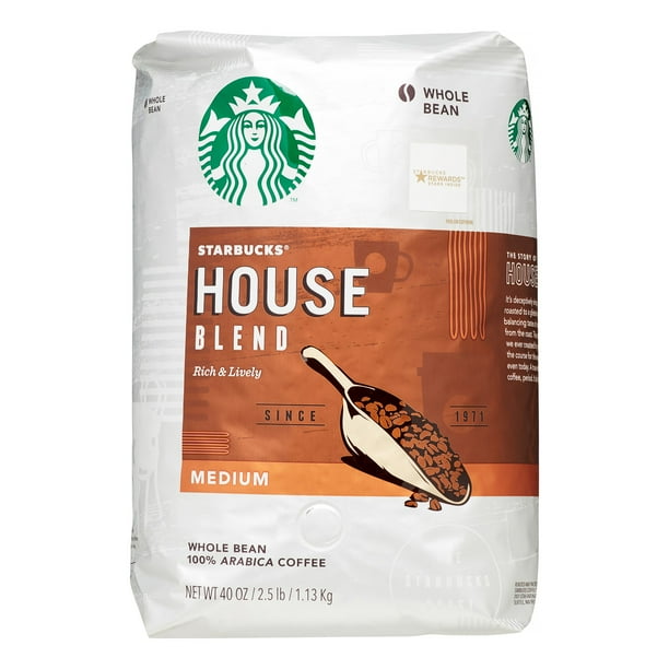 Starbucks Whole Bean Coffee, House Blend, 40 Oz
