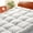 White, variant on Cooling Mattress Topper Twin Size, Thick Breathable Viscose with Deep Pocket Fit