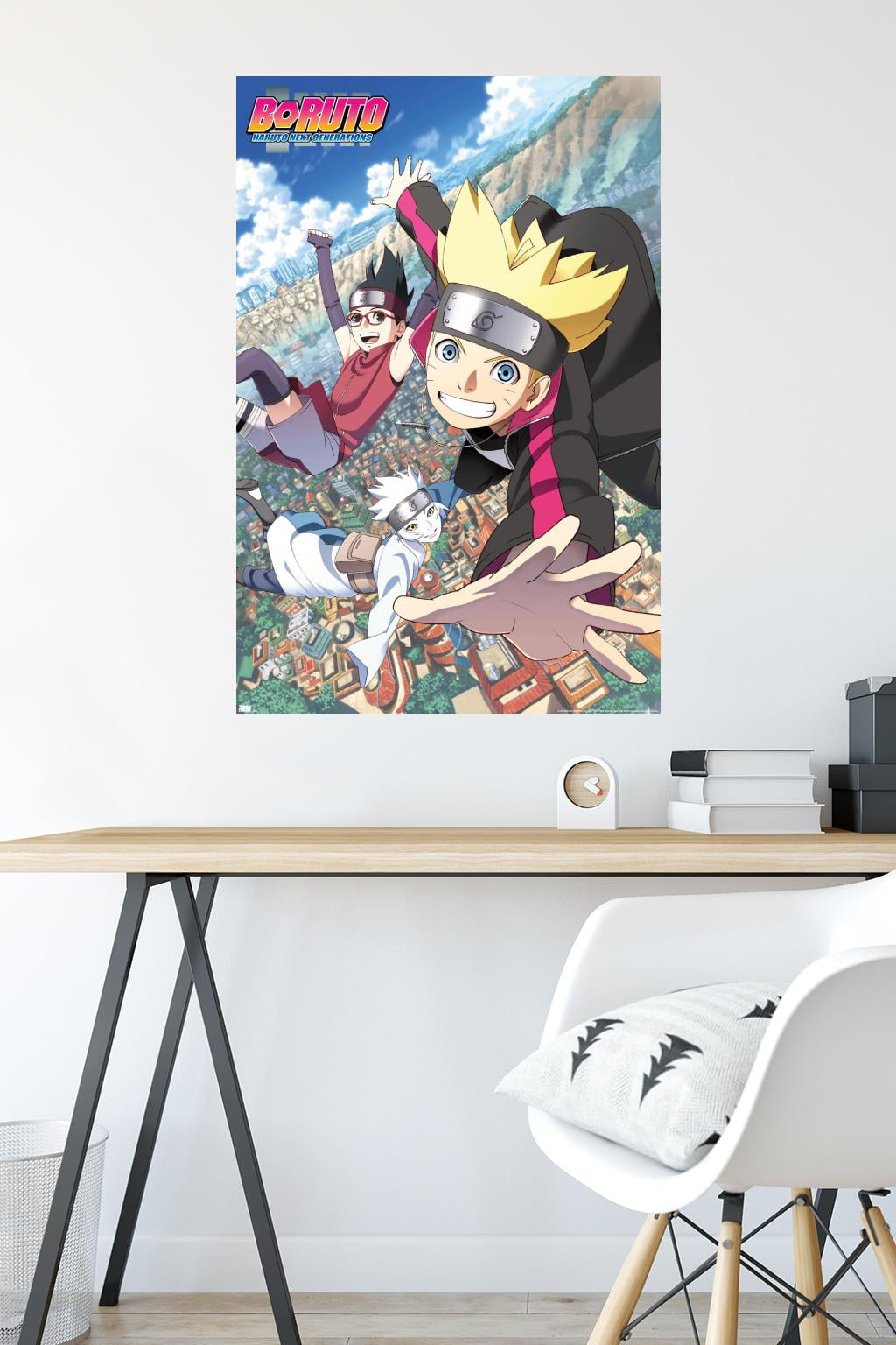 Boruto: Naruto Next Generations - Key Art Wall Poster, 22.375 x 34,  Framed 