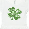 thumbnail image 4 of Inktastic Happy St. Patrick's Day Shamrock in Green Girls Toddler Dress, 4 of 5