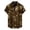 Earthy Yellow, variant on Shirts for Men Hawaiian Vintage Printed Short Sleeve Button Down Shirts Casual Lightweight Beach Shirt