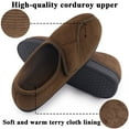 Diabetic Slippers Shoes for Men Arthritis Edema Adjustable Closure Memory Foam House Shoes
