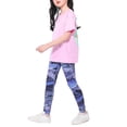 thumbnail image 5 of Popvcly Girls' Leggings - Printed Athletic Yoga Pants - Active Workout Dance Tights for Girls 4-10 Years, 5 of 8