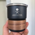 thumbnail image 3 of The National Emblem of Saudi Arabia Logo New Stainless Steel Cup Beer Mug with Lid wood 300ml Outdoor Camping Coffee Mug (khaki,300ml), 3 of 7