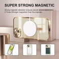 thumbnail image 6 of Entronix 2-in-1 Magnetic Shiny Clear Case Compatible with iPhone 14 with Screen Protector, Gold, 6 of 7