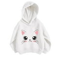 thumbnail image 2 of Bnwani Hoodies Girls Cotton Long Sleeve Fall Loose Sweatshirt Printed Pullover, 2 of 3