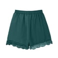 thumbnail image 6 of ShomPort Girls Lace Trim Shorts Casual Summer Elastic Waist Drawstring Loose Comfy Dressy Shorts, 4-14Y, 6 of 9
