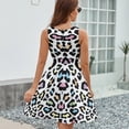 thumbnail image 6 of Colorful Leopard Print Sundress Sleeveless Dress Summer Women Clothes Dress for Women Dresses, 6 of 7
