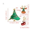 thumbnail image 6 of Christmas Brooch Set Rhinestone Decoration Trees Snowman Elegant Jewelry Pin for Holiday Festivities, 6 of 6