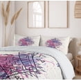 thumbnail image 5 of Ambesonne Ethnic Duvet Cover Sets, Motif Grunge Splashes, 2-Queen, Ivory Multicolor, 5 of 6