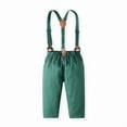 thumbnail image 6 of BLVB Toddler Baby Boys Christmas Gentleman Set Formal Suit Long Sleeve Bowtie Shirt Romper Suspenders Long Pants Set, 6 of 6