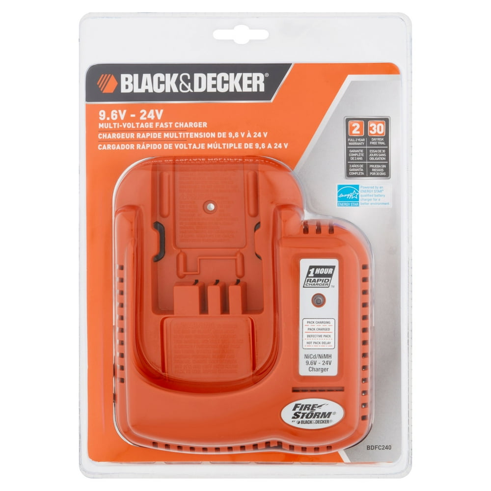 BLACK+DECKER NiCd/NiMH 9.6V 24V MultiVoltage Fast Charger Walmart
