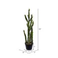 thumbnail image 2 of Vickerman FE191134 34 in. Green Potted Cactus Plastic Planter Pot, 2 of 2