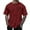 Red, variant on PEASKJP Graphic Tees for Men Men's Loose Fit Short Sleeve Pocket T Shirt (Red,XXL)