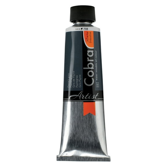 Cobra Water Mixable Oil Colour 150ml, Paynes Grey