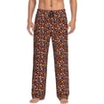 thumbnail image 2 of Kdxio 70s Groovy Hippie Retro Print Men's Sleep Pajama Pant Lounge Pants with Pockets, 2 of 8