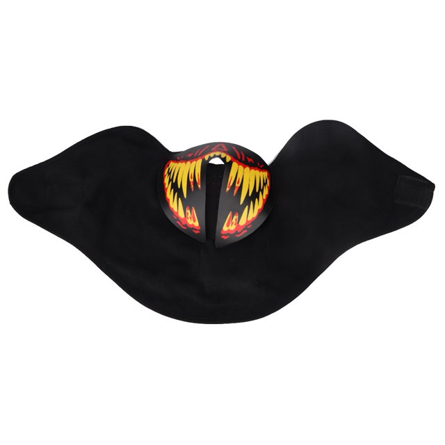 Máscara de Luz de Control de Sonido LED Ormromra Luz Fría EL Facial (B)