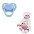 thumbnail image 1 of 2 Pcs Nouvelles Poupées de Simulation de Mode Poupée Reborn Jouet Bébé Cadeau Mignon Tétine Bébé, 1 of 4