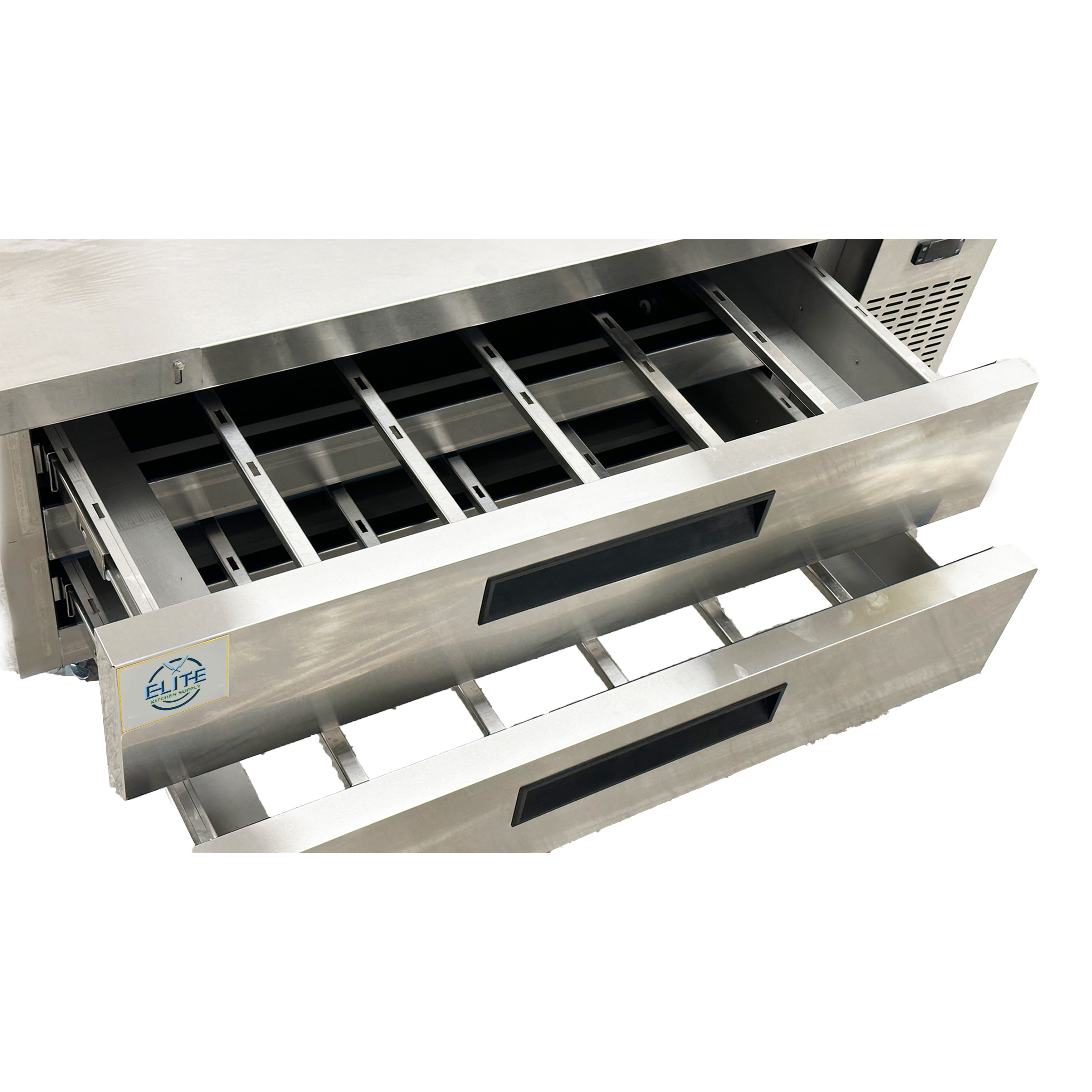 60 in. Two-Drawer Commercial Refrigerated Chef Base, Kitchen Fridge, NSF Certified 110V