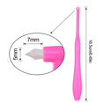 thumbnail image 3 of 2-pack orthodontic care cleaning toothbrush irregular small pointed toothbrush braces special toothbrush (rose red + blue), 3 of 4