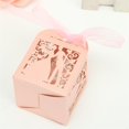 thumbnail image 2 of 50 Uds. Cajas de dulces para regalo de pastel de boda de novia y novio cajas de recuerdo Yuyangstore Cajas de regalos de boda, 2 of 7