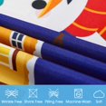 thumbnail image 4 of Juego de sábanas BYSURE Twin Kids con muñeco de nieve navideño, color azul marino, 4 of 6