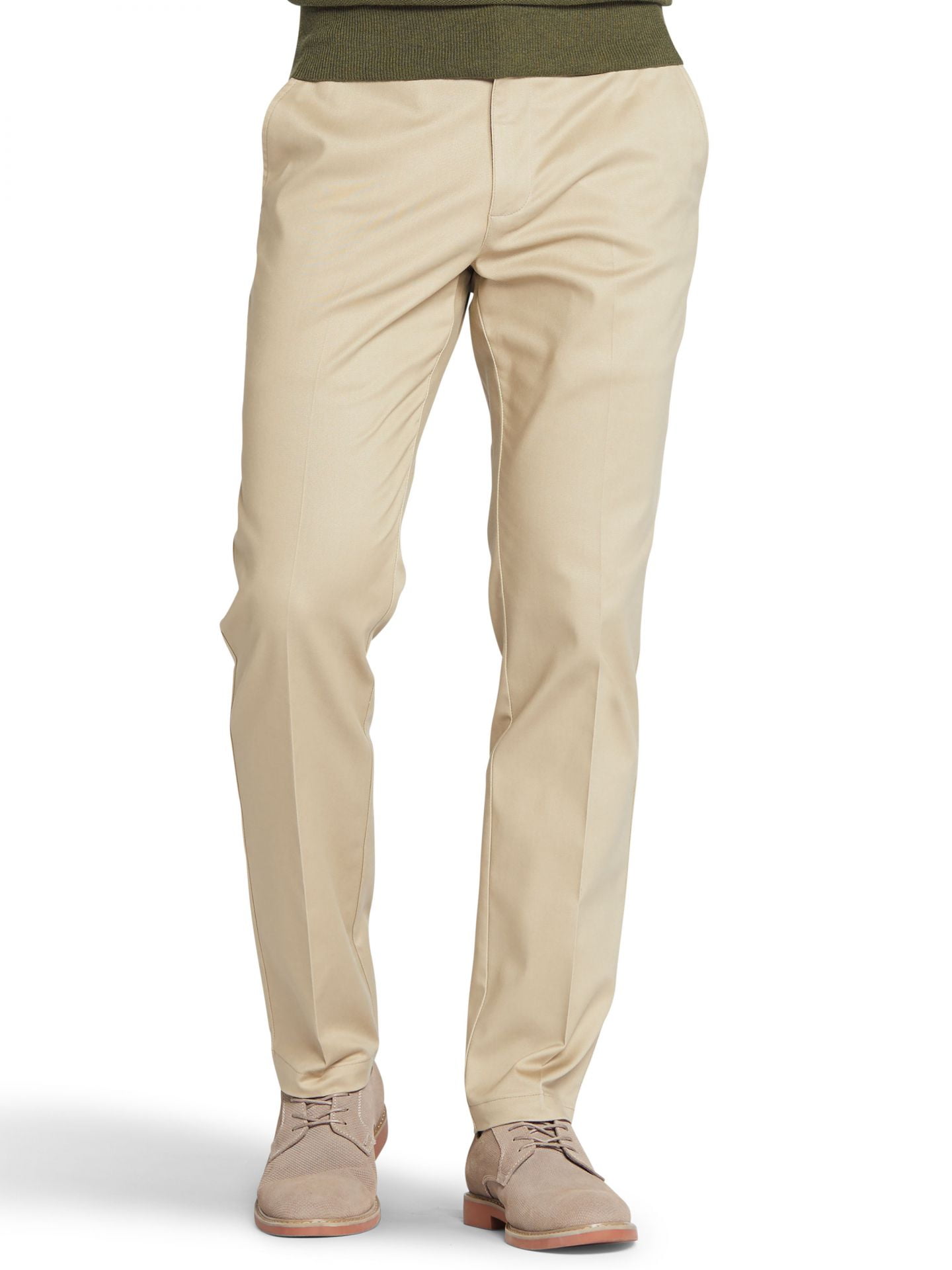 Lee Men's Total Freedom Slim Fit Flat Front Pants - Khaki, Khaki, 33X32 ...